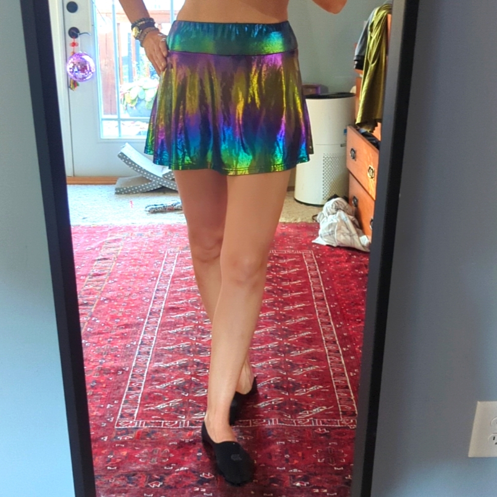 Metallic skirt